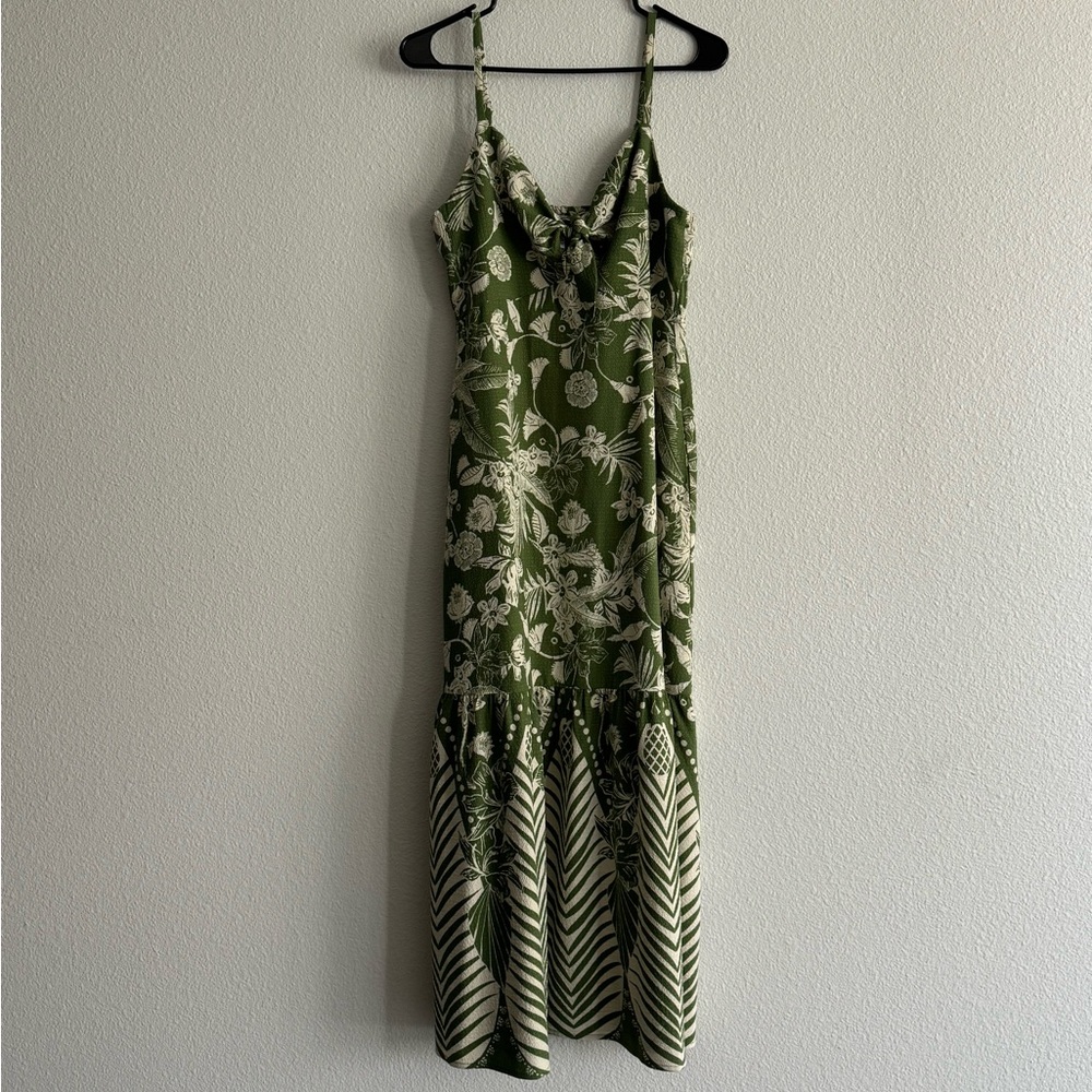 Gently used Sofia Jeans Green Printed Dress - Medium